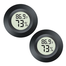Load image into Gallery viewer, 2 Pack Hygrometer Thermometer Digital Humidity Meter Indoor/Outdoor Humidity Monitor Reptile Thermo-Hygrometer for Greenhouse Humidors Terrarium Jars,