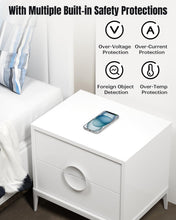 Load image into Gallery viewer, Invisible Wireless Charger, 0-30mm Under Desk Wireless Charger, Dual Uses On or Hidden Under Table Charging Pad for Nightstand for iPhone 17/17