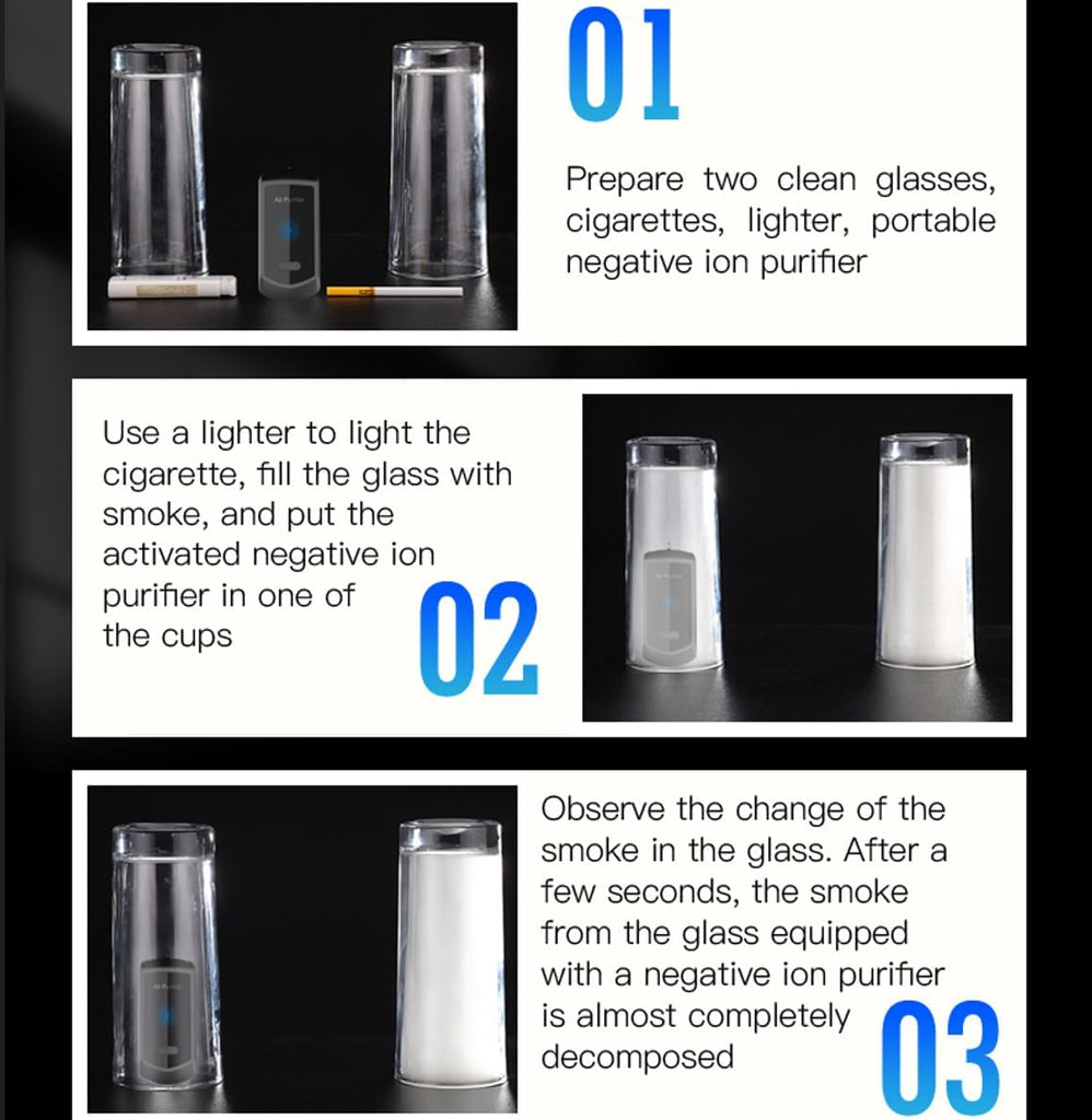 Wearable Negative Ion,Personal Air Purifier Necklace,Portable Mini Air Ionizer for Purifying Around the Body Smoke,Travel,Peculiar Smell, Sports,Outdoor,Home