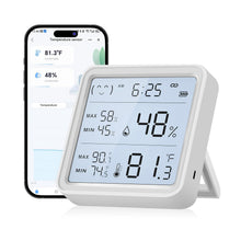 Load image into Gallery viewer, WiFi Thermometer Hygrometer, Wireless Indoor Humidity Monitor for Room, Smart Temperature Sensor with App Control, Large LCD Display with Light