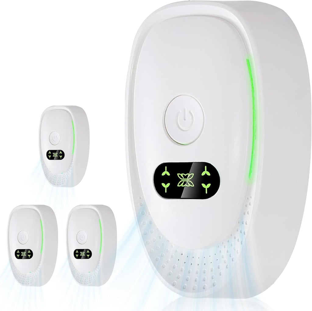 Air Ionizers for Home, Negative Ion Air Purifier - Ultra Quiet Plug In Air Freshener for Bedroom Office Kitchen Basement - Portable Mini Air Cleaner
