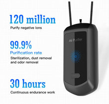 Load image into Gallery viewer, Wearable Negative Ion,Personal Air Purifier Necklace,Portable Mini Air Ionizer for Purifying Around the Body Smoke,Travel,Peculiar Smell, Sports,Outdoor,Home