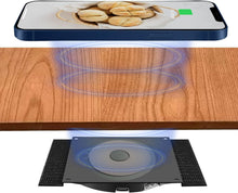 Load image into Gallery viewer, Invisible Wireless Charger, Under Desk Furniture Wireless Charging Pad 10W, Hidden Long Distance Wireless Phone Charger, for iPhone 13/12/Pro Max